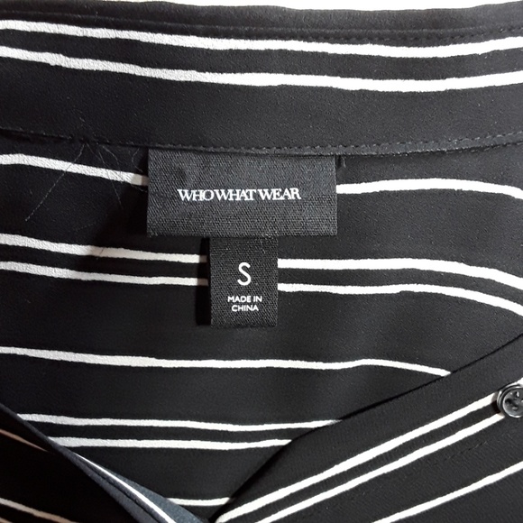 WhoWhatWe collared pinstripe shirt - Picture 5 of 5